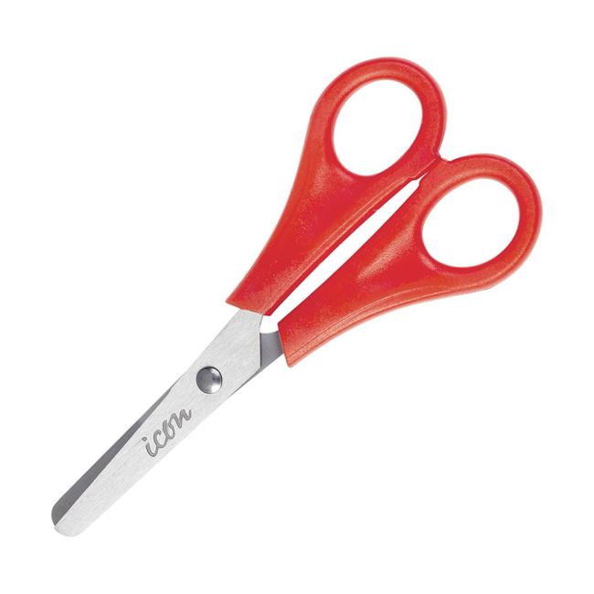 Icon Kids Scissor 5 Inch Red Handle