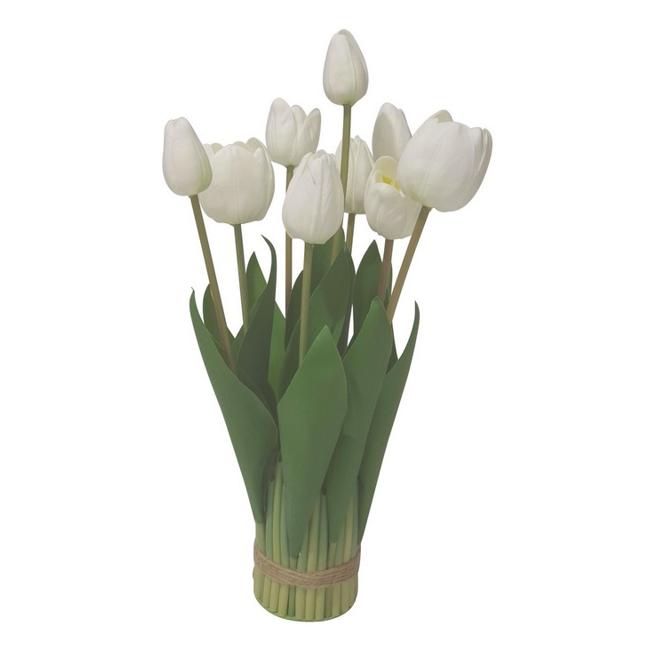 Rembrandt White Tulip Arrangement - 12 Head IV3002-Marston Moor