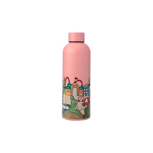 Megan McKean Cities Double Wall Insulated Bottle 500ML Copenhagen-Marston Moor