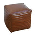 Rembrandt Square Buffalo Leather Pouf KC1200-Marston Moor