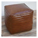 Rembrandt Square Buffalo Leather Pouf KC1200-Marston Moor