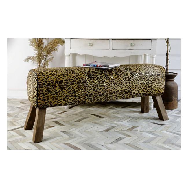 Rembrandt Leopard Long Vault Stool KC1210-Marston Moor