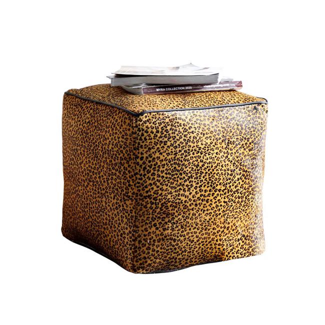 Rembrandt Leopard Pouf KC1217-Marston Moor