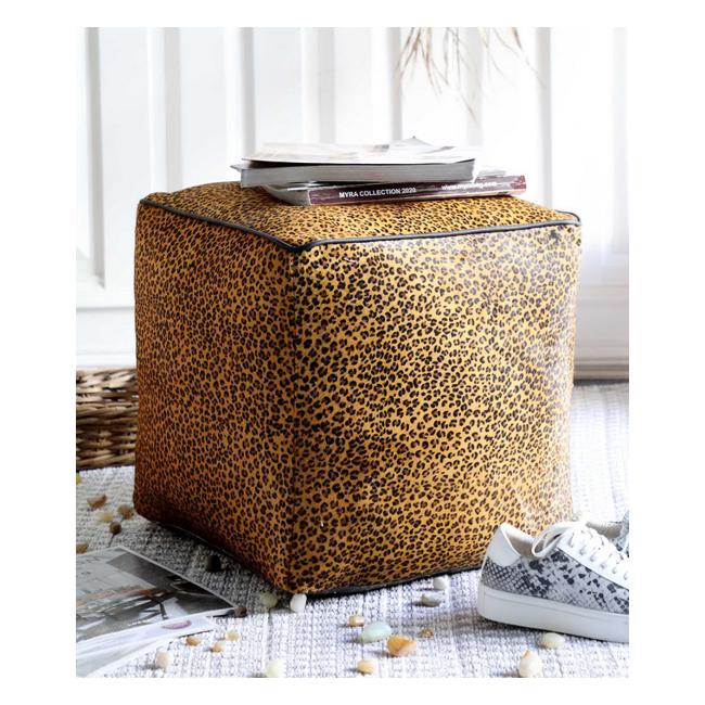 Rembrandt Leopard Pouf KC1217-Marston Moor
