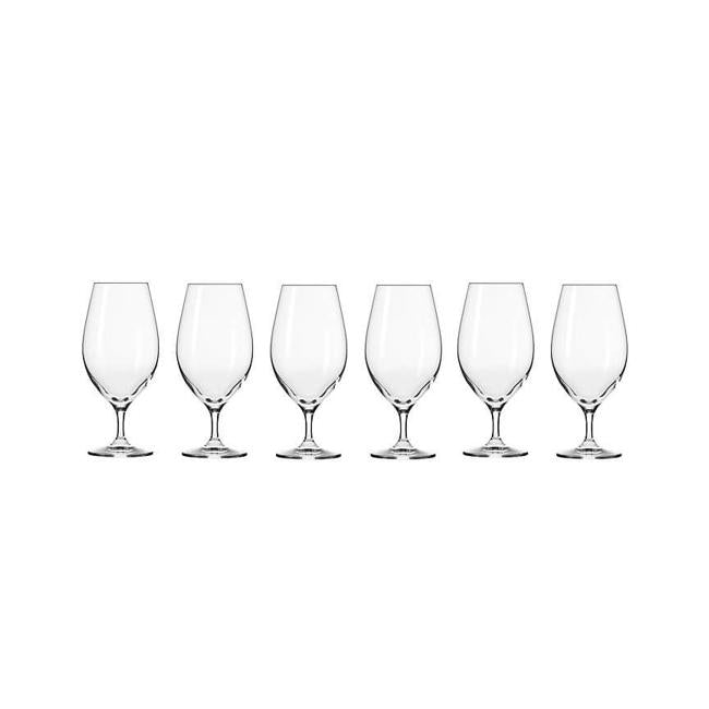 Krosno Harmony Beer Glass 400ML 6pc Gift Boxed KR0268