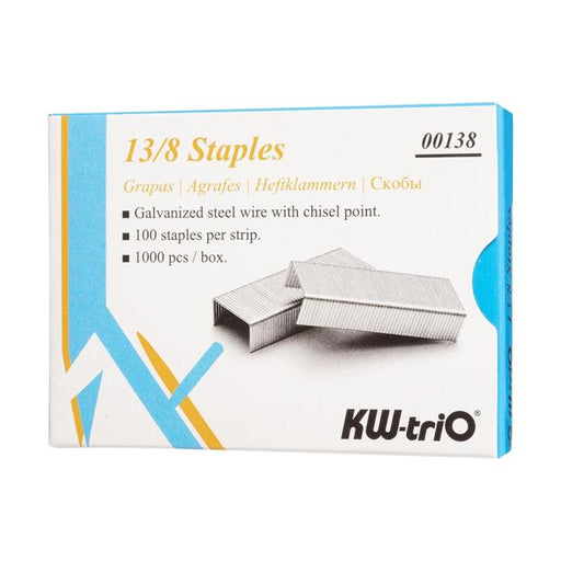 KW-triO Staples 13/8 Box of 1000-Marston Moor