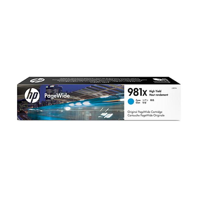 HP #981X Cyan Ink CartridgeL0R09A