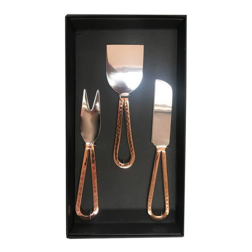 Rembrandt Loop Cheese Set/3 - Shiny, Copper Plated MX8013-Marston Moor