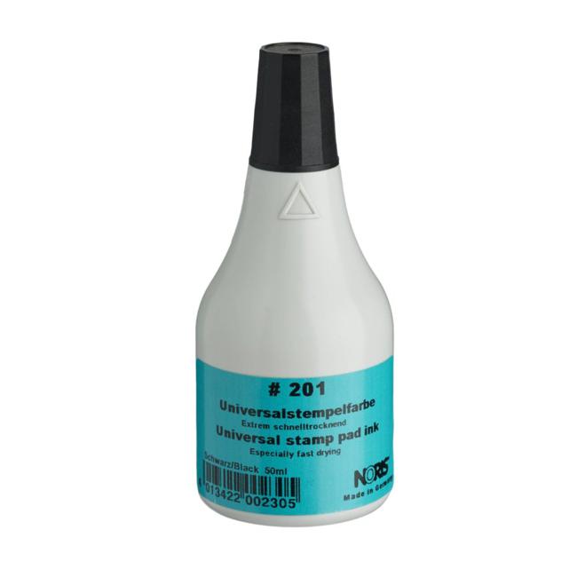 Noris #218 Archival Papers Metal Stamp Ink 50ml Black-Marston Moor