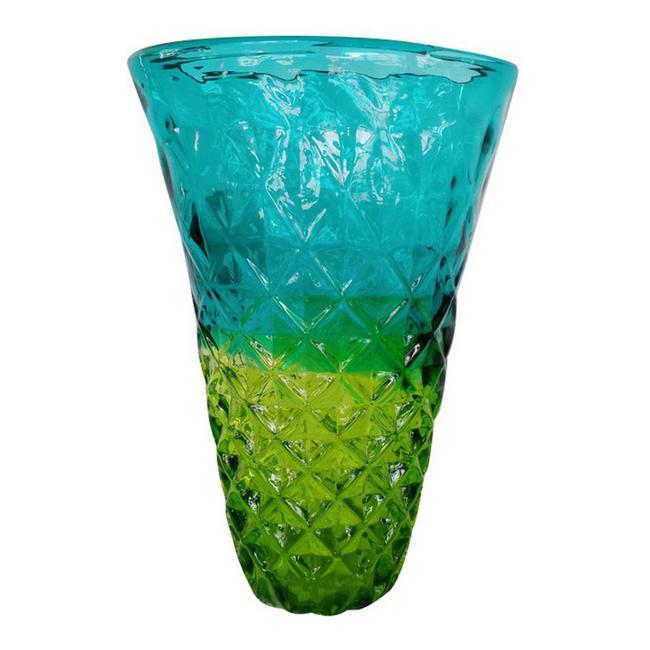 Rembrandt Blue / Green Vase - Large NF7002-Marston Moor