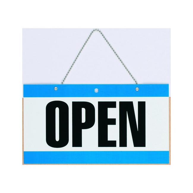 Headline open & close sign with chain 275x150mm