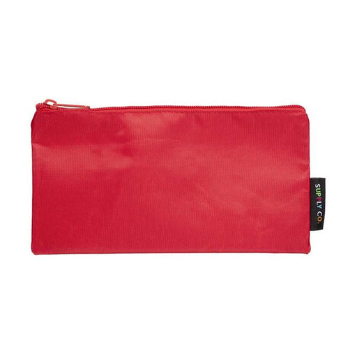 Supply Co Pencil Case Flat Red 21x11cm-Marston Moor