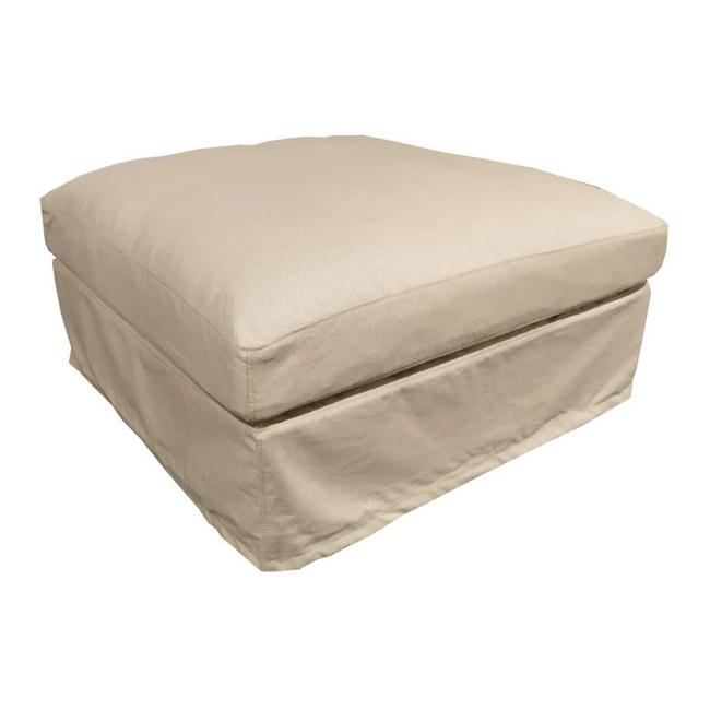 Rembrandt Slip Cover - Salt &Amp; Pepper - Ottoman PR2007B-Marston Moor