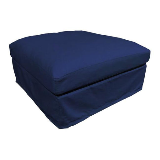 Rembrandt Slip Cover - Bleu - Ottoman PR2007D-Marston Moor