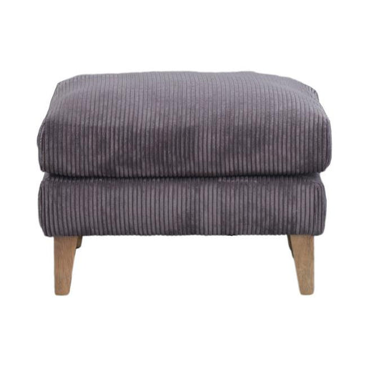 Rembrandt King Henry Corduroy Ottoman (Dark Grey) PR2021-Marston Moor