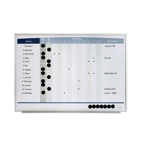 Quartet planner board matrix in/out 410x580mm-Marston Moor