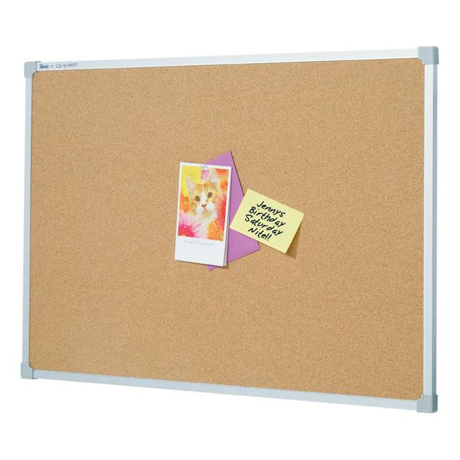 Quartet penrite corkboard aluminium frame 900x1200mm-Marston Moor