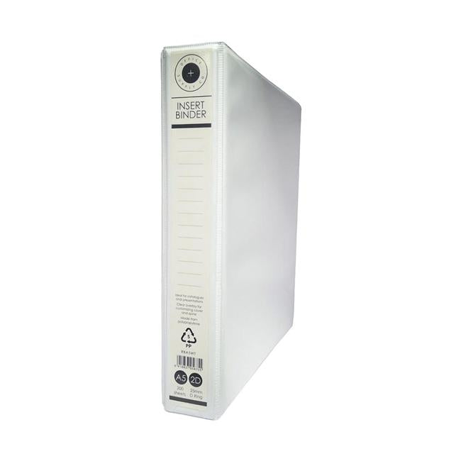 OSC Insert Binder A5 2D 25mm White-Marston Moor