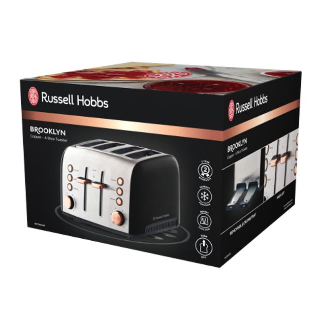 Russell Hobbs Brooklyn 4 Slice Toaster - Copper RHT94COP...