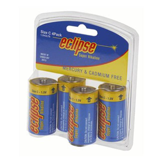Eclipse Alkaline C Batteries Pk4