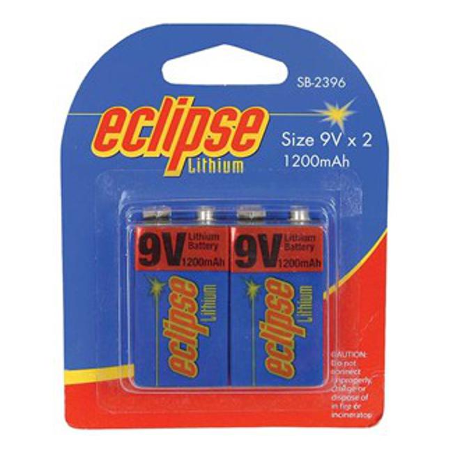 Eclipse Lithium 9V Battery (1200Mah) Pack 2