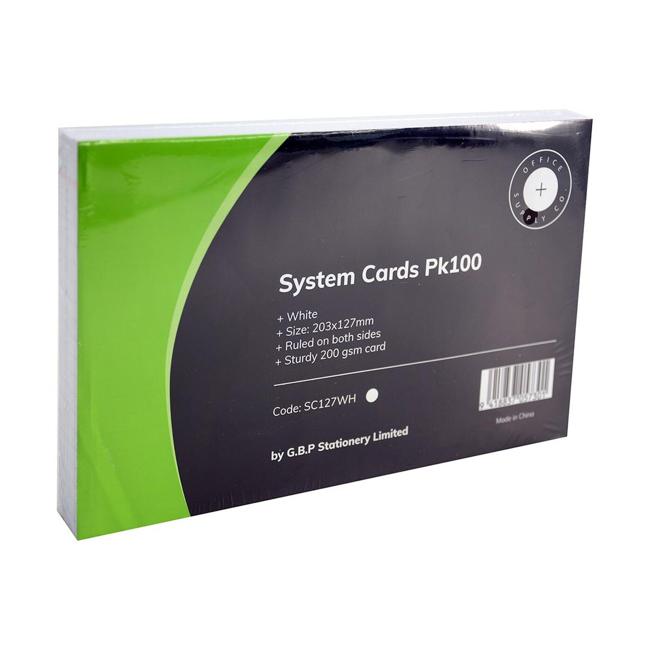 OSC System Cards 203 x 127mm White Pack 100-Marston Moor