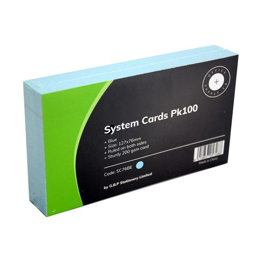 OSC System Cards 76 x 127mm Blue Pack 100-Marston Moor