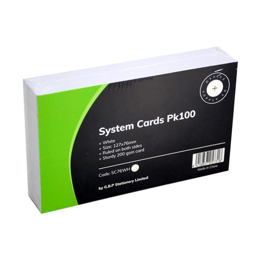 OSC System Cards 76x127mm White Pack of 100-Marston Moor