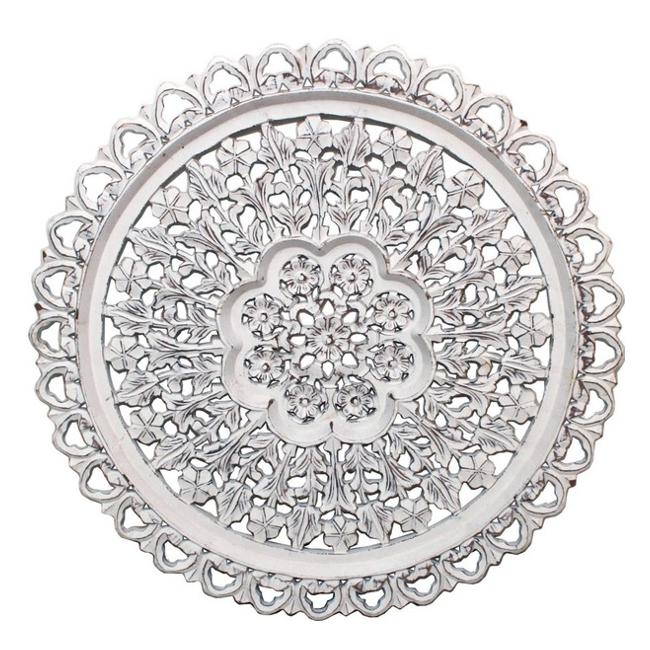 Rembrandt Round Rustic Carved Wall Art SE2084-Marston Moor