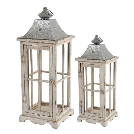 Rembrandt S/2 Evelyn Enclosed Lanterns With Handle SE2146-Marston Moor