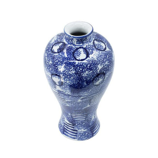 Rembrandt Traditional Blue & White Vase SE2249-Marston Moor