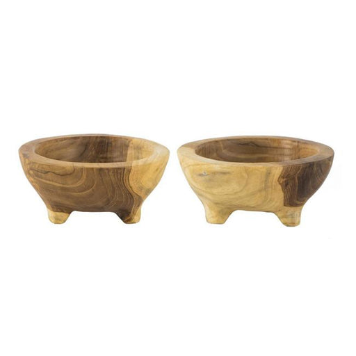 Rembrandt Set of 2 Natural Teak Bowls SE2299-Marston Moor