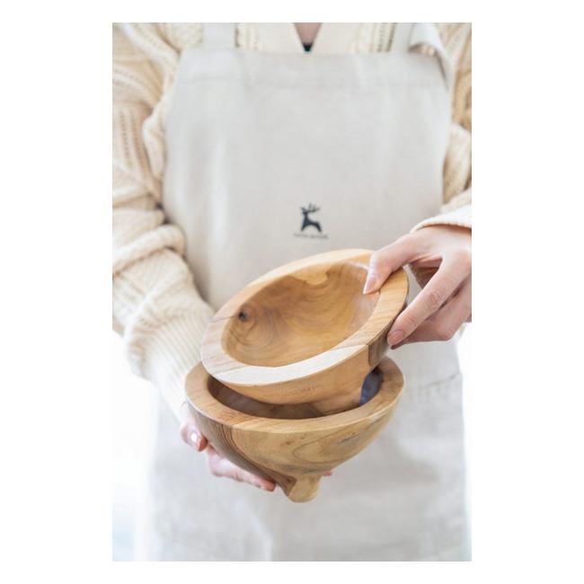 Rembrandt Set of 2 Natural Teak Bowls SE2299-Marston Moor