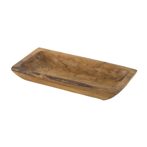 Rembrandt Natural Rectangular Teak Tray SE2302-Marston Moor