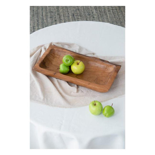 Rembrandt Natural Rectangular Teak Tray SE2302-Marston Moor