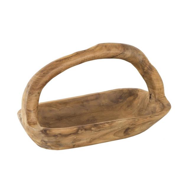 Rembrandt Rectangular Teak Tray With Handle SE2303-Marston Moor