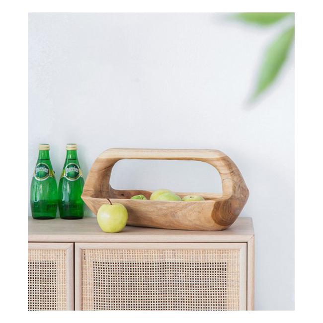 Rembrandt Rectangular Teak Tray With Handle SE2303-Marston Moor