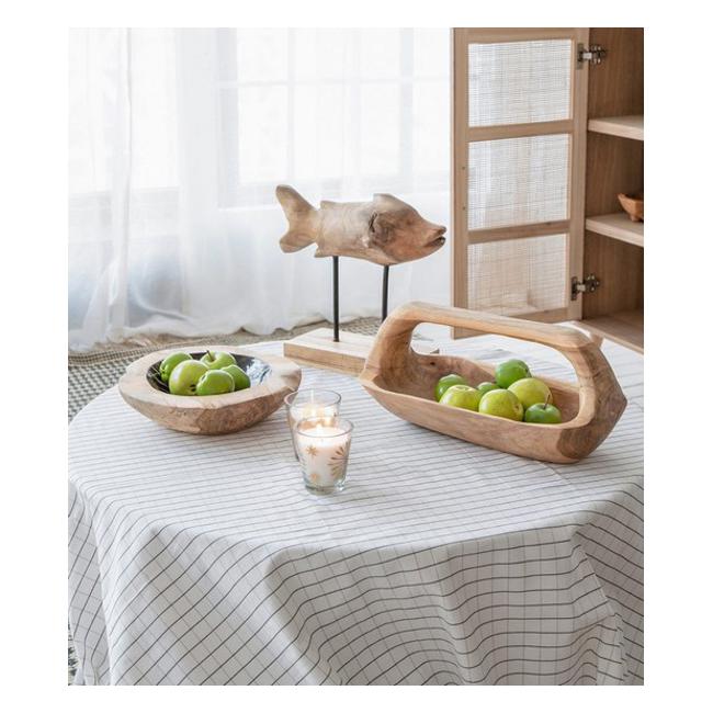 Rembrandt Rectangular Teak Tray With Handle SE2303-Marston Moor