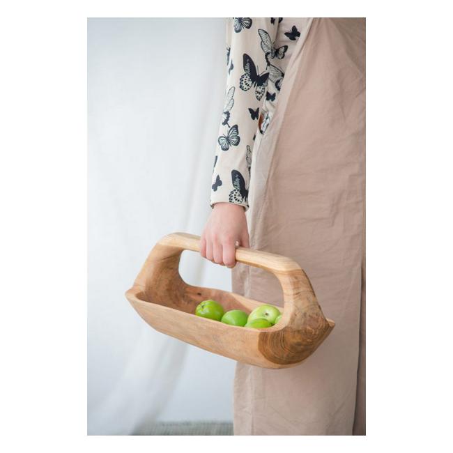 Rembrandt Rectangular Teak Tray With Handle SE2303-Marston Moor