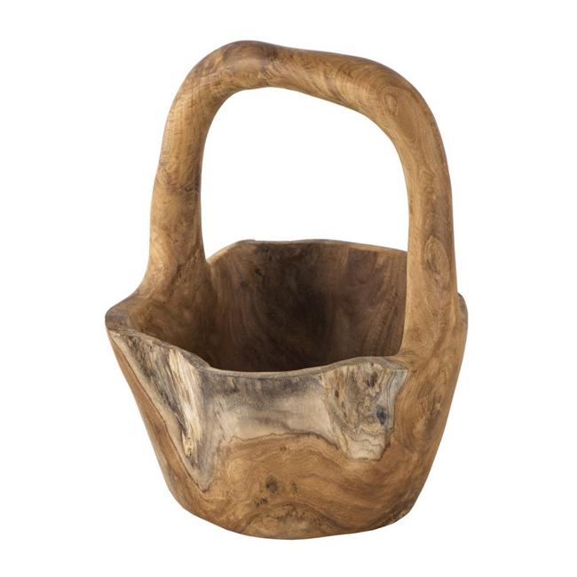 Rembrandt Round Teak Bowl With Handle SE2304-Marston Moor