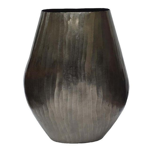 Rembrandt Aluminium Chisel Oval Vase SE2437-Marston Moor