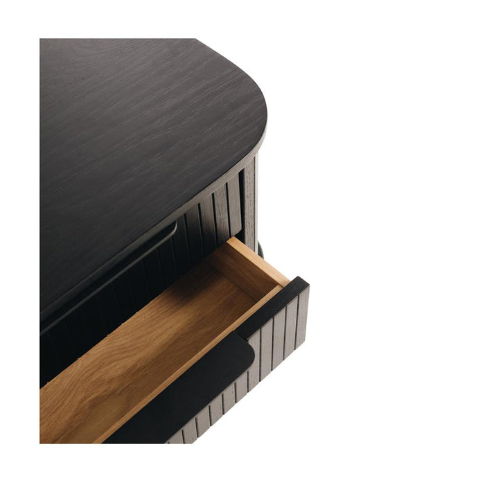 Furniture By Design Anders Bedside (Black Oak) SHABSOB