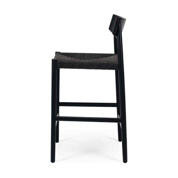 Furniture By Design Ingrid Highback Barstool (Black Oak) Cord SHBSHIB