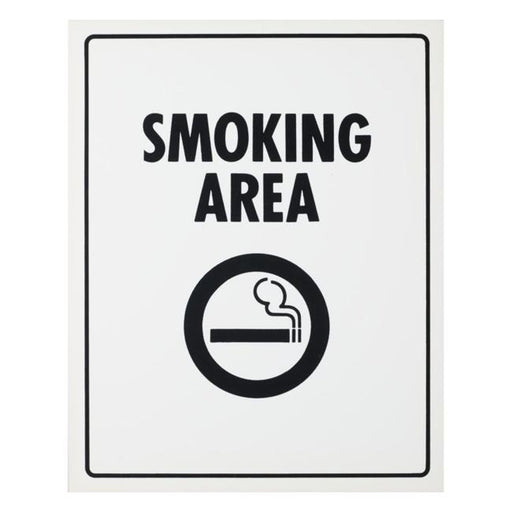 Plastic Sign Smoking Area 290×230-Marston Moor