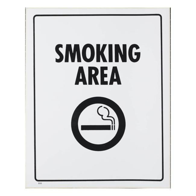 Self Adhesive Sign Smoking Area 290×230-Marston Moor
