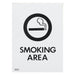 Self Adhesive Sign Smoking Area 95×70-Marston Moor
