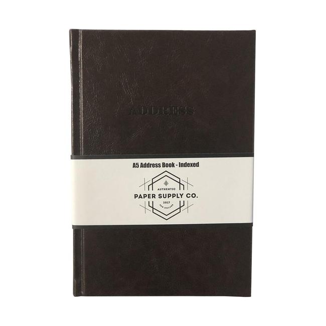 OSC Vintage Address Book A5 Brown-Marston Moor
