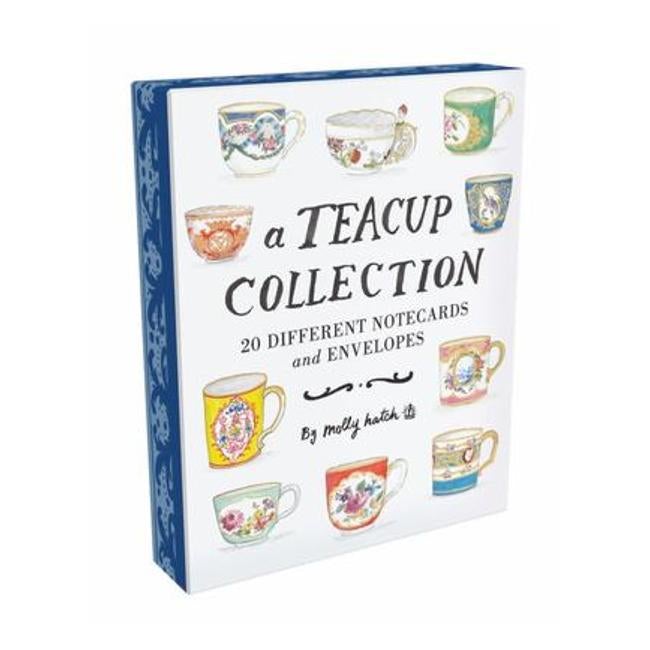 A Teacup Collection Notes: 20 Different Notecards And Envelopes - Molly Hatch