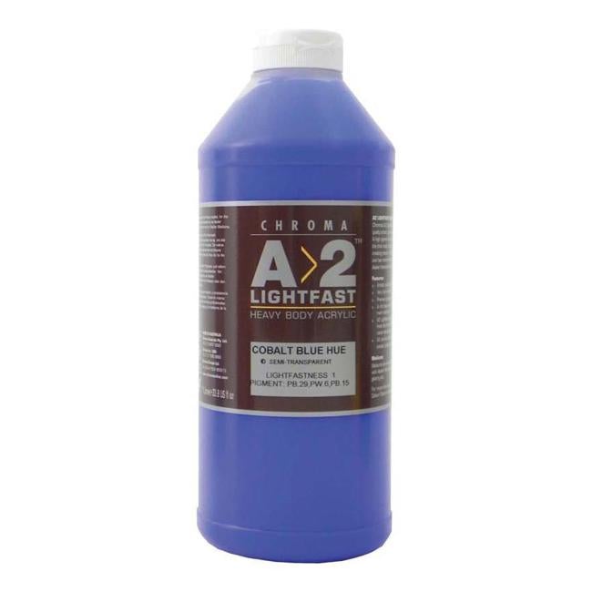 A2 Lightfast Heavybody Acrylic 1 Litre Cobalt Blue