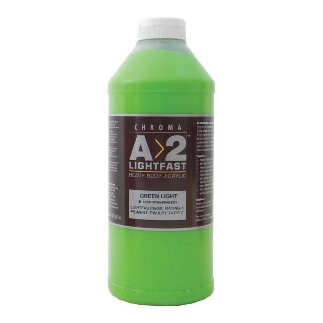 A2 Lightfast Heavybody Acrylic 1 Litre Light Green